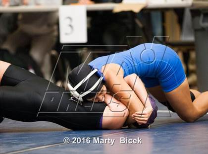 Thumbnail 3 in CIF SJS Girls District Wrestling Championships photogallery.