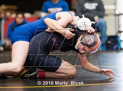 Thumbnail 3 in CIF SJS Girls District Wrestling Championships photogallery.