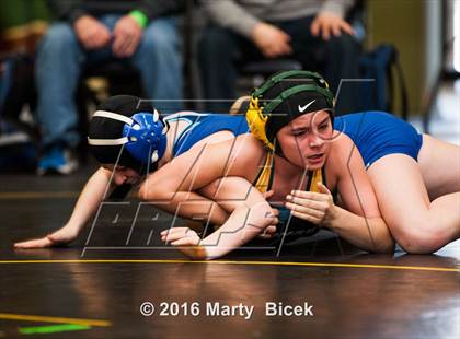 Thumbnail 1 in CIF SJS Girls District Wrestling Championships photogallery.