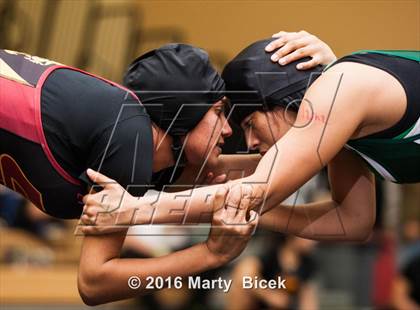 Thumbnail 2 in CIF SJS Girls District Wrestling Championships photogallery.