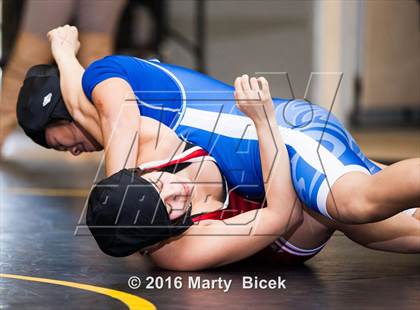 Thumbnail 3 in CIF SJS Girls District Wrestling Championships photogallery.