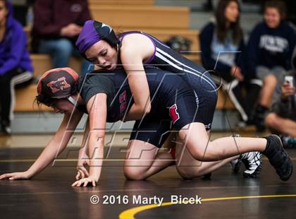 Thumbnail 1 in CIF SJS Girls District Wrestling Championships photogallery.