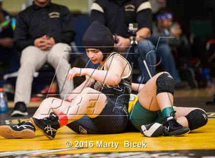 Thumbnail 3 in CIF SJS Girls District Wrestling Championships photogallery.
