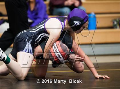 Thumbnail 3 in CIF SJS Girls District Wrestling Championships photogallery.