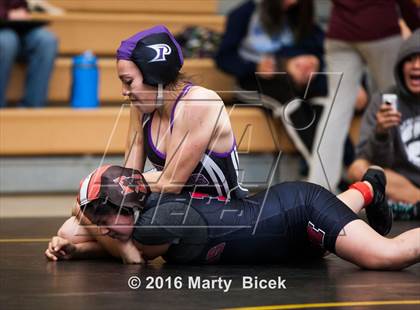 Thumbnail 2 in CIF SJS Girls District Wrestling Championships photogallery.