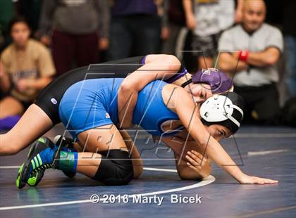 Thumbnail 1 in CIF SJS Girls District Wrestling Championships photogallery.