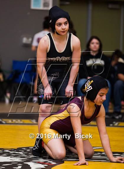 Thumbnail 2 in CIF SJS Girls District Wrestling Championships photogallery.