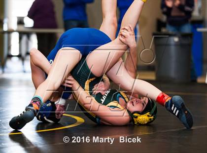 Thumbnail 1 in CIF SJS Girls District Wrestling Championships photogallery.