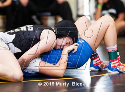 Thumbnail 1 in CIF SJS Girls District Wrestling Championships photogallery.