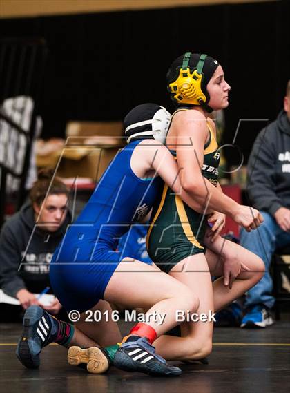 Thumbnail 3 in CIF SJS Girls District Wrestling Championships photogallery.