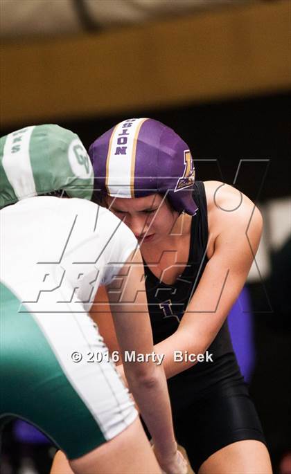 Thumbnail 1 in CIF SJS Girls District Wrestling Championships photogallery.