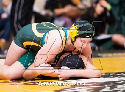 Thumbnail 3 in CIF SJS Girls District Wrestling Championships photogallery.