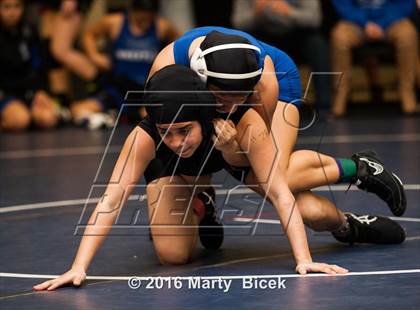 Thumbnail 3 in CIF SJS Girls District Wrestling Championships photogallery.