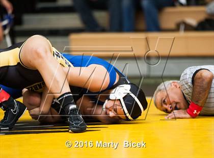 Thumbnail 1 in CIF SJS Girls District Wrestling Championships photogallery.