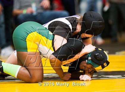 Thumbnail 3 in CIF SJS Girls District Wrestling Championships photogallery.