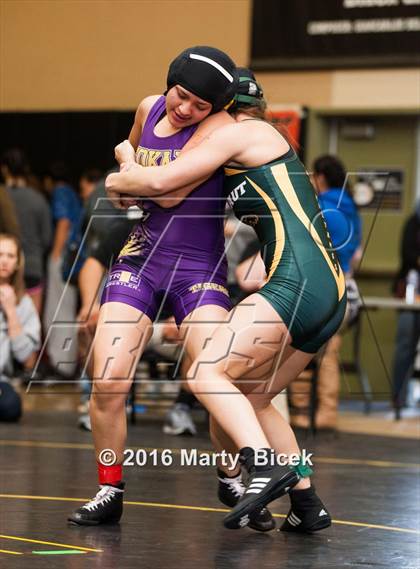 Thumbnail 1 in CIF SJS Girls District Wrestling Championships photogallery.