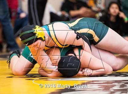 Thumbnail 1 in CIF SJS Girls District Wrestling Championships photogallery.