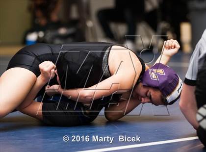 Thumbnail 2 in CIF SJS Girls District Wrestling Championships photogallery.