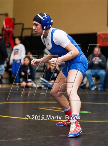 Thumbnail 1 in CIF SJS Girls District Wrestling Championships photogallery.