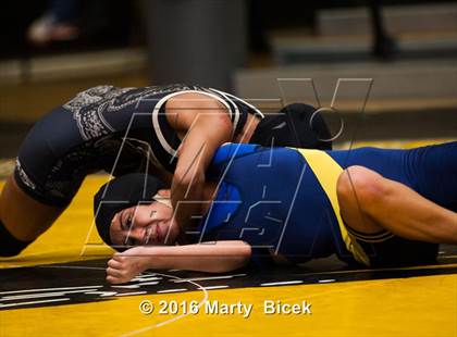 Thumbnail 1 in CIF SJS Girls District Wrestling Championships photogallery.