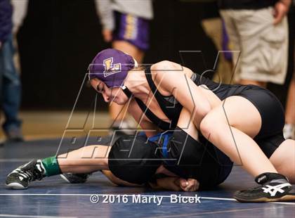 Thumbnail 1 in CIF SJS Girls District Wrestling Championships photogallery.