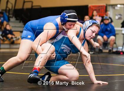 Thumbnail 2 in CIF SJS Girls District Wrestling Championships photogallery.
