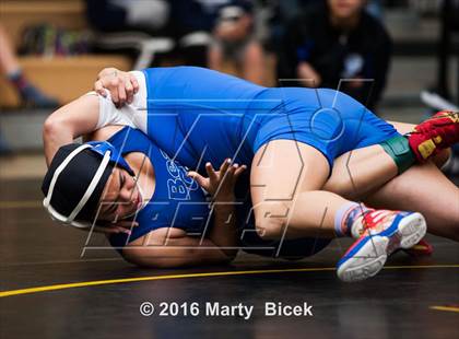 Thumbnail 3 in CIF SJS Girls District Wrestling Championships photogallery.