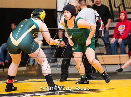 Thumbnail 1 in CIF SJS Girls District Wrestling Championships photogallery.