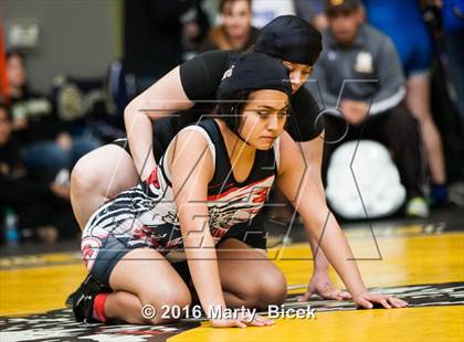 Thumbnail 2 in CIF SJS Girls District Wrestling Championships photogallery.