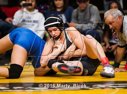 Thumbnail 1 in CIF SJS Girls District Wrestling Championships photogallery.