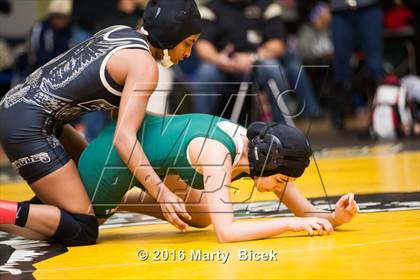 Thumbnail 3 in CIF SJS Girls District Wrestling Championships photogallery.
