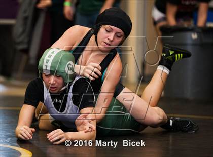 Thumbnail 3 in CIF SJS Girls District Wrestling Championships photogallery.