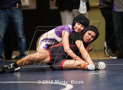 Thumbnail 2 in CIF SJS Girls District Wrestling Championships photogallery.