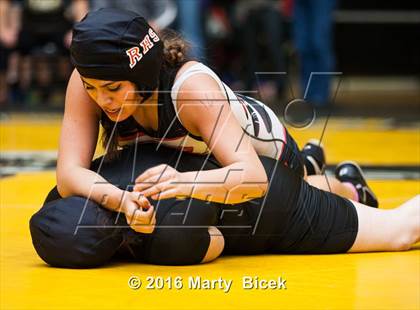 Thumbnail 3 in CIF SJS Girls District Wrestling Championships photogallery.
