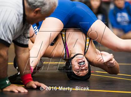 Thumbnail 2 in CIF SJS Girls District Wrestling Championships photogallery.