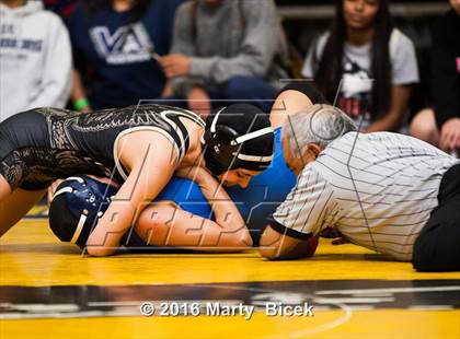 Thumbnail 2 in CIF SJS Girls District Wrestling Championships photogallery.