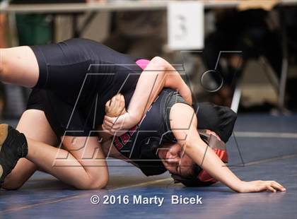 Thumbnail 3 in CIF SJS Girls District Wrestling Championships photogallery.