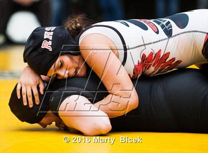Thumbnail 3 in CIF SJS Girls District Wrestling Championships photogallery.