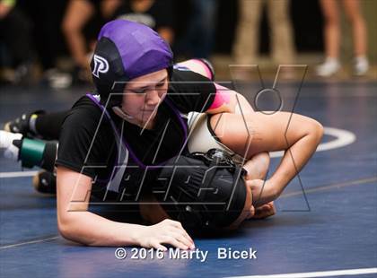 Thumbnail 3 in CIF SJS Girls District Wrestling Championships photogallery.
