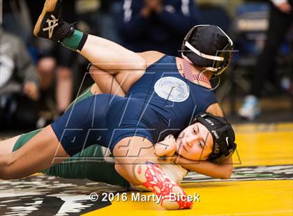 Thumbnail 1 in CIF SJS Girls District Wrestling Championships photogallery.