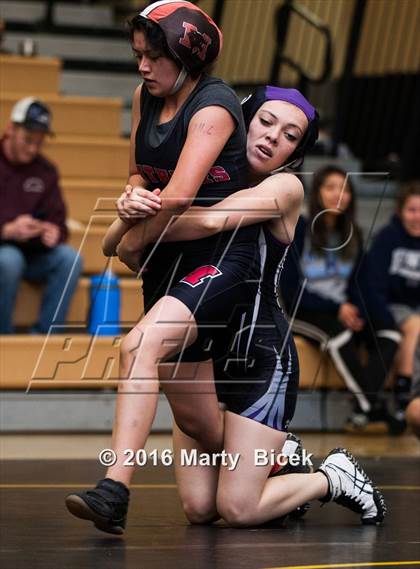 Thumbnail 2 in CIF SJS Girls District Wrestling Championships photogallery.