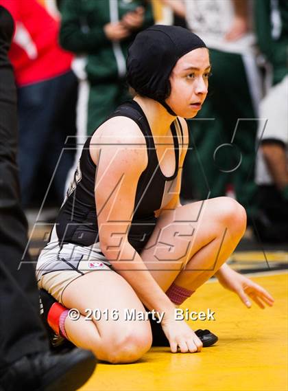 Thumbnail 3 in CIF SJS Girls District Wrestling Championships photogallery.
