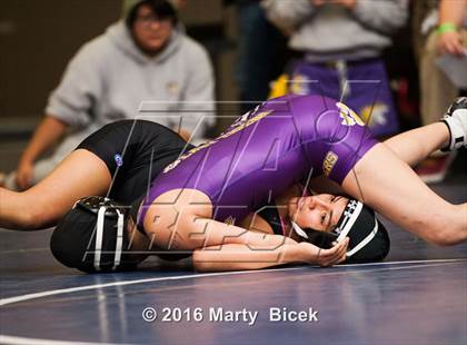 Thumbnail 3 in CIF SJS Girls District Wrestling Championships photogallery.