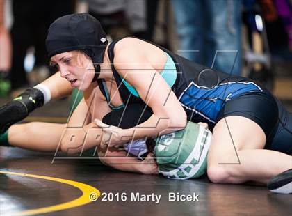 Thumbnail 3 in CIF SJS Girls District Wrestling Championships photogallery.
