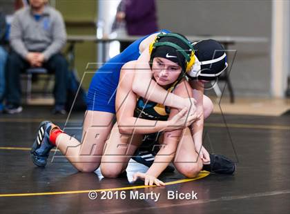 Thumbnail 3 in CIF SJS Girls District Wrestling Championships photogallery.
