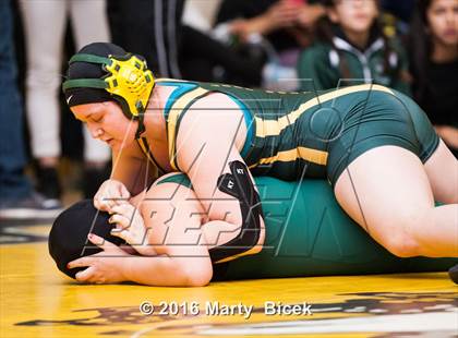 Thumbnail 1 in CIF SJS Girls District Wrestling Championships photogallery.