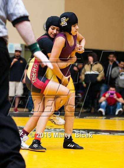 Thumbnail 2 in CIF SJS Girls District Wrestling Championships photogallery.