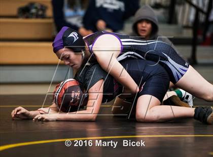 Thumbnail 3 in CIF SJS Girls District Wrestling Championships photogallery.