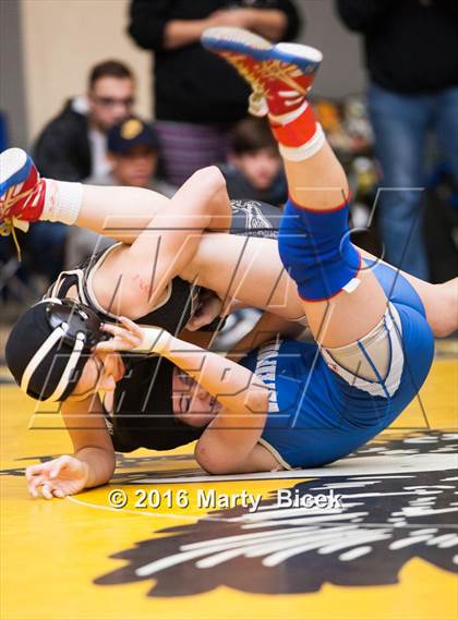 Thumbnail 2 in CIF SJS Girls District Wrestling Championships photogallery.