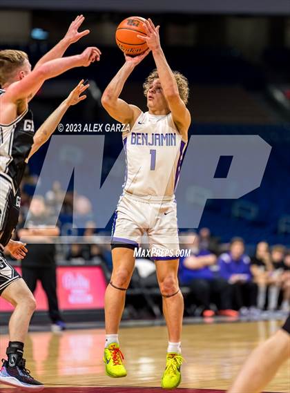 Thumbnail 3 in Benjamin vs Graford (UIL 1A Basketball Semifinal) photogallery.